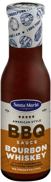 Bbq Sauce Bourbon Whiskey 370g Santa Maria