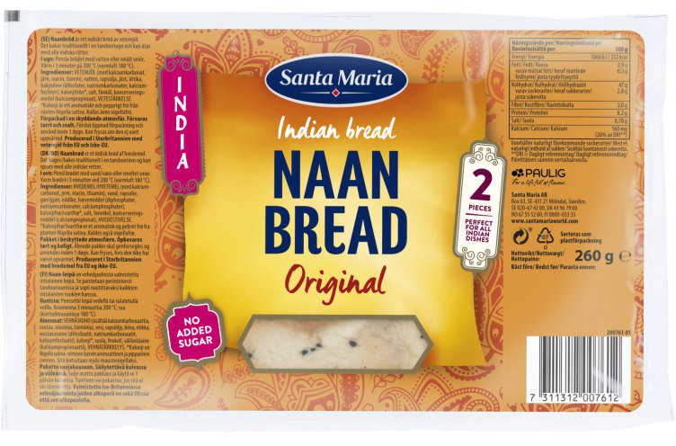 Naan Brød Original 260g St.Maria
