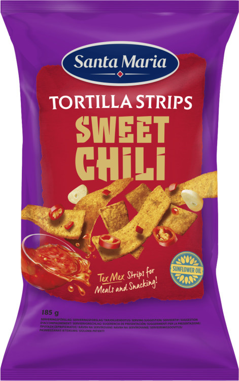 Tortilla Strips Sweet Chili 185g St.Maria