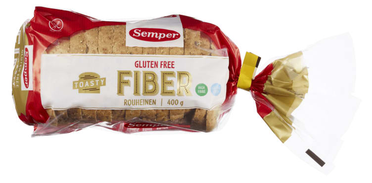 Toasty Fiber Brød glutenfri 400g Semper