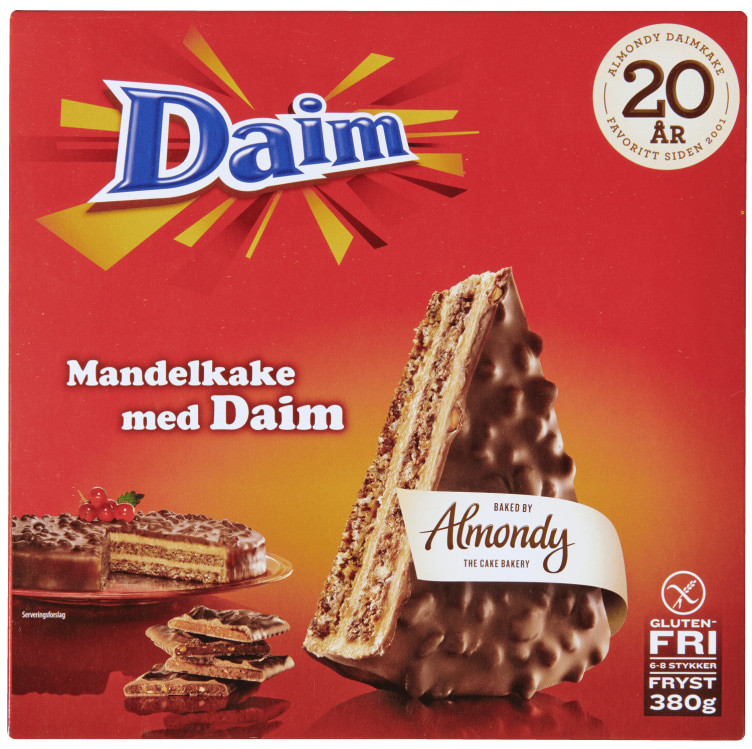 Mandelkake Daim 380g Almondy