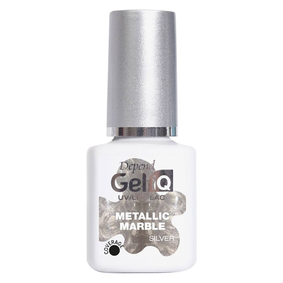 Gel iQ Effect Metallic Marble Silver 5ml