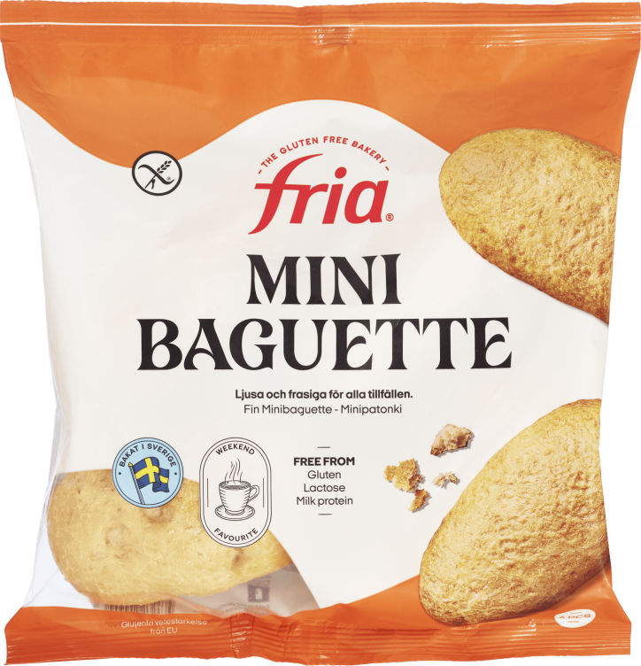 Minibaguette glutenfri 240g Fria