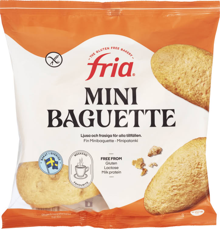 Minibaguette glutenfri 240g Fria
