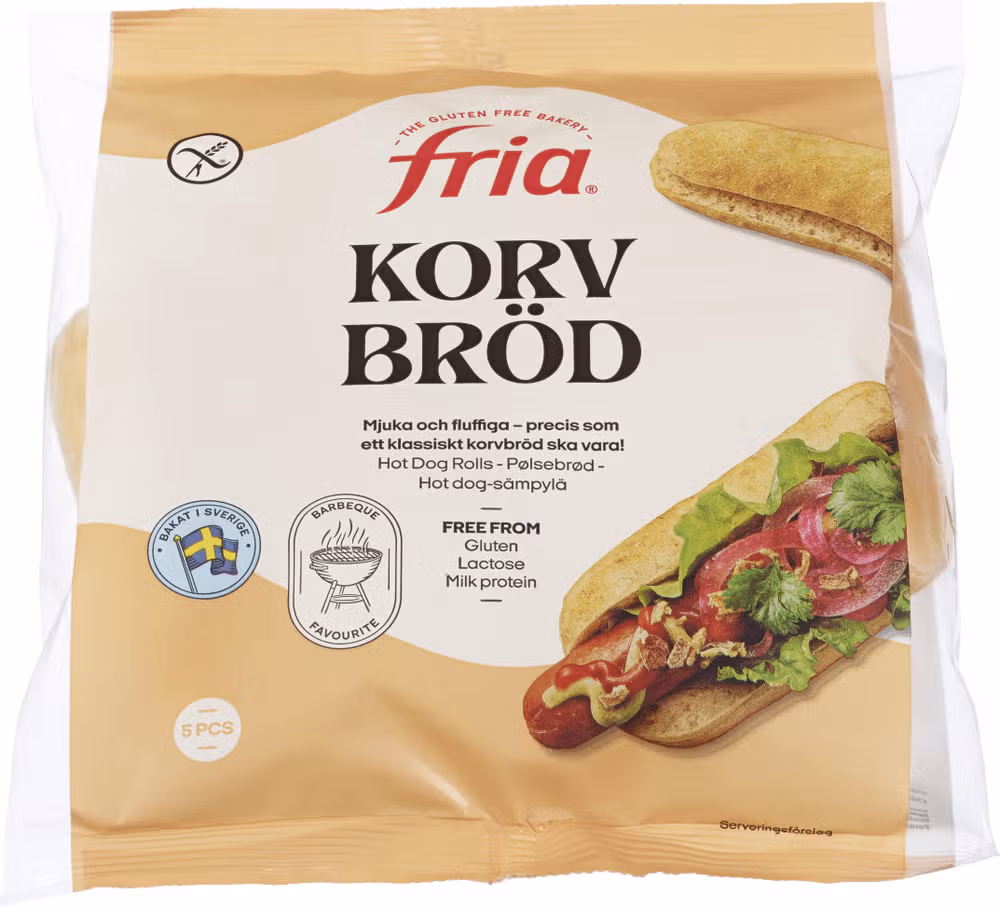 Pølsebrød Glutenfri, 210 g