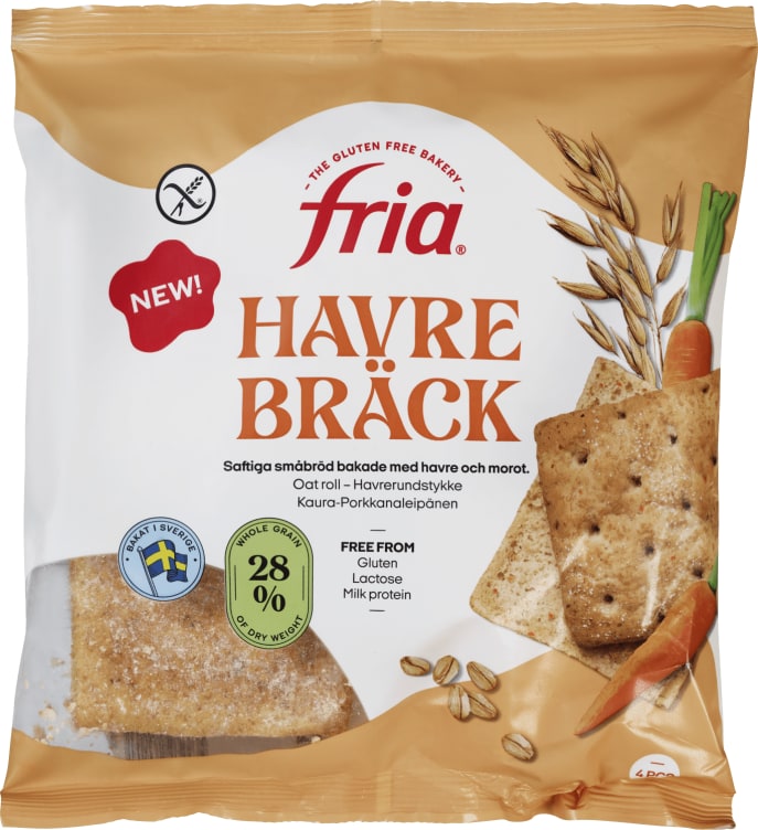 Havrerundstykker glutenfri 320g Fria
