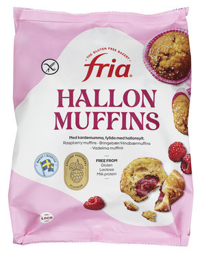 Fria Bringebærmuffins Glutenfri 200g