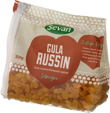 Gule Rosiner 350g, Sevan
