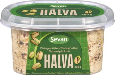 Sevan Halva med Pistasjenøtter 400g