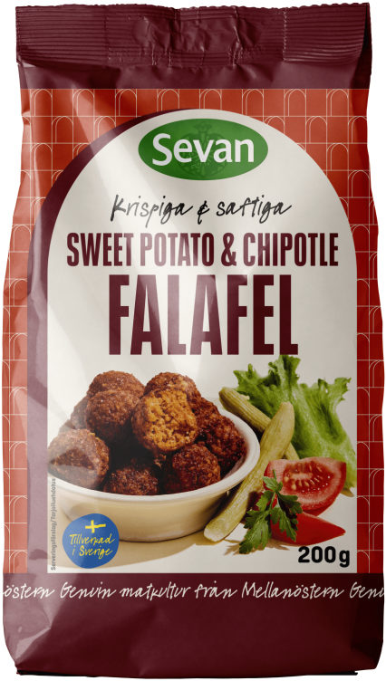 Falafel Fersk Sweet Potato& Chipot 200g Sevan