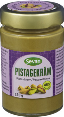 Pistasjekrem 190g Sevan