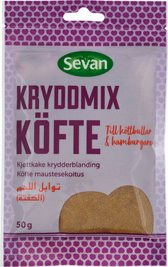 Køftekrydder Malt Krydder 50g Sevan