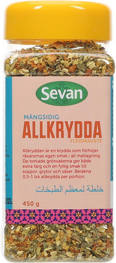 Allkrydder Malt Krydder 450g Sevan