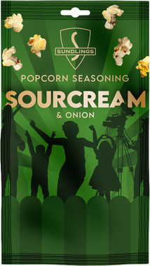 Popcornkrydda Sourcream & Onion - Påse 26g 16st