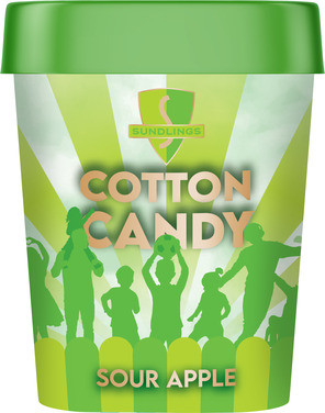 Sukkerspinn Sour Apple 40g 12stk