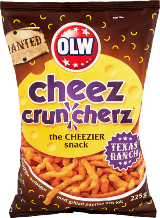 Cheez Cruncherz Texas Ranch 225g Olw