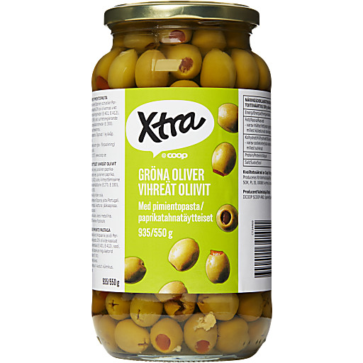 Oliven Grønne 935g Xtra