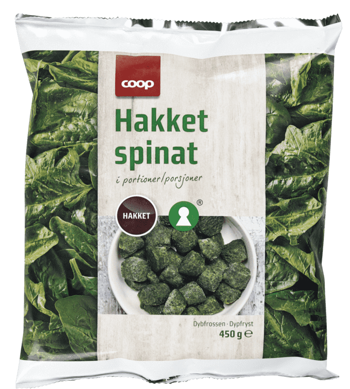 Coop Hakket Spinat 450g