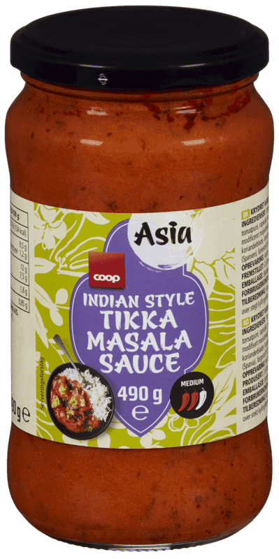 Coop Indian Tikka Masala Saus 490g