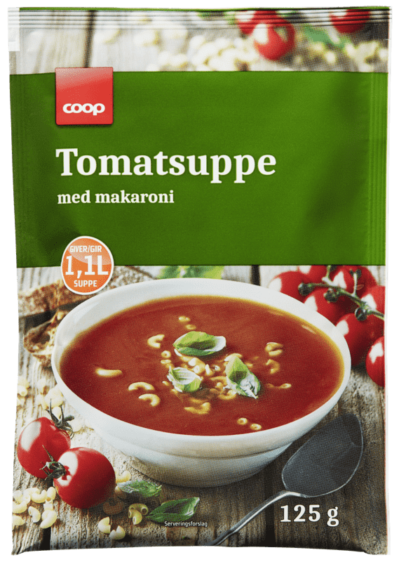 Coop Tomatsuppe med Makaroni 125g