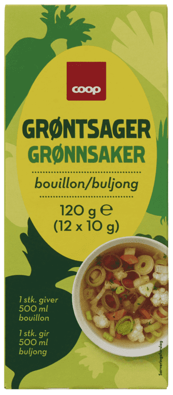 Coop Grønnsaksbuljong 12stk 120g