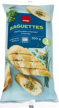 Frz Herb Butter Baguette, 2 Pcs Coop