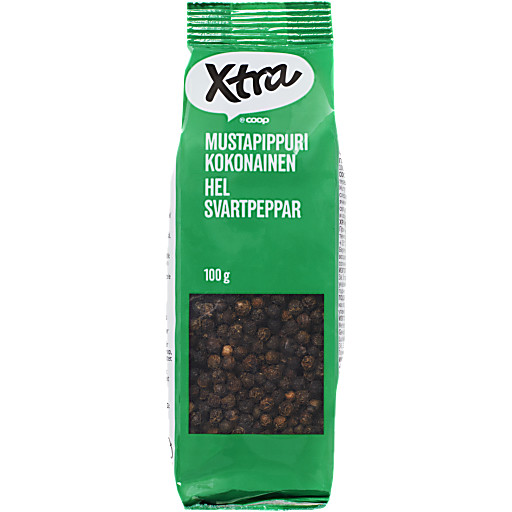 Sort pepper Hel 100g Xtra