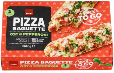 Pizza Baguette Pepperoni, 2 X 125 g