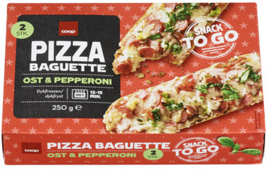 Pizza Baguette Pepperoni, 2 X 125 g