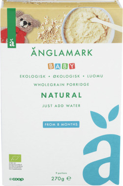 Instant Porridge Whole Grain Natural +8m