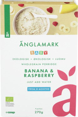 Instant Porridge Whole Grain Banana/rspb +8m