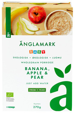 Instant Porridge Whole Grain App./banana/pear +12m