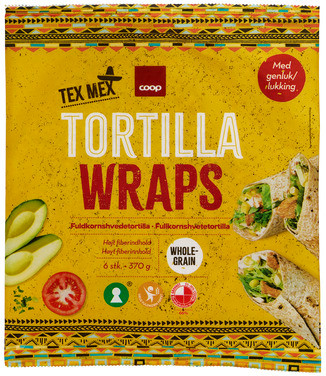 Wholegrain Wraps, 25 Cm, 6 Pcs