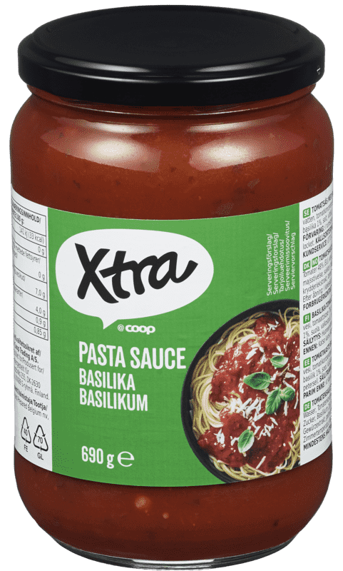 X-tra Pastasaus Basilikum 690g