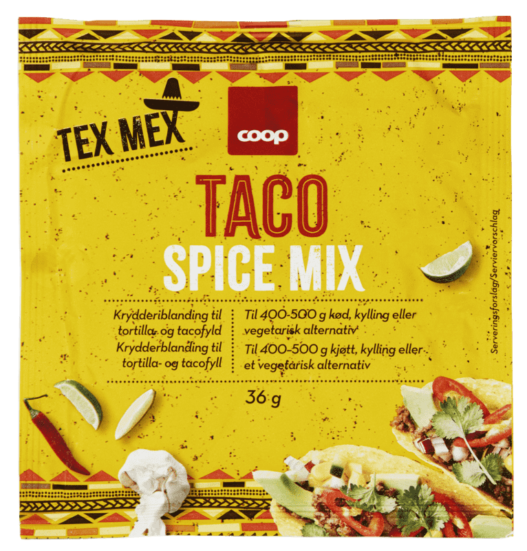 Coop Taco Spicemix 36g