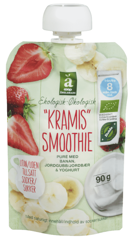 Änglamark Smoothie Banan/Jordbær 90g