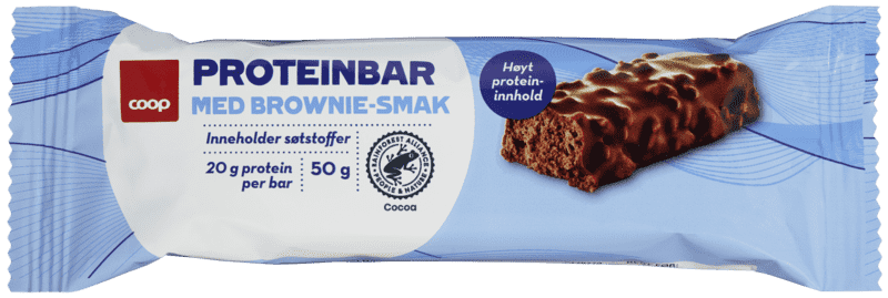 Coop Crispy Brownie Proteinbar 50g