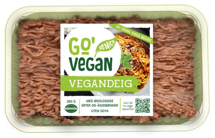 Vegandeig 280g Go'Vegan