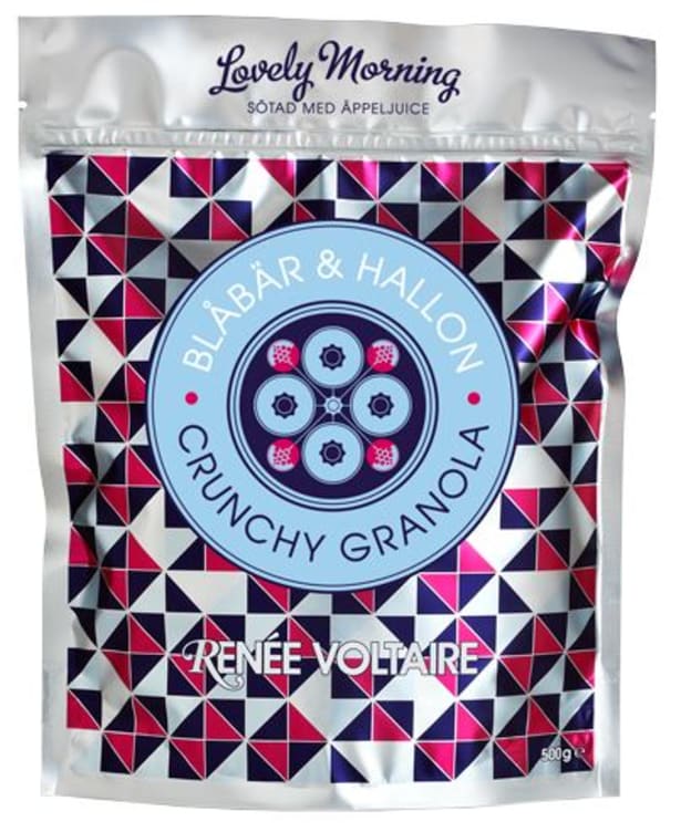 Granola Bringebær &Blåbær 500g Renee Voltaire