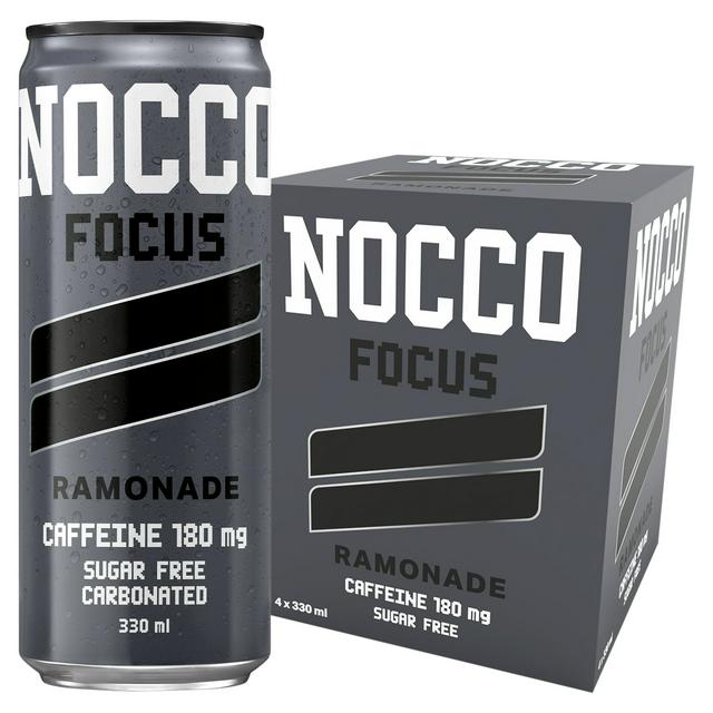 Nocco 4 x 330ml Focus Ramonade Energy Drink