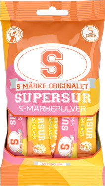 Supersurt S-märkepulver 5pk Surt Pulver 45g