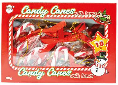 Mini Candy Canes med Rosett