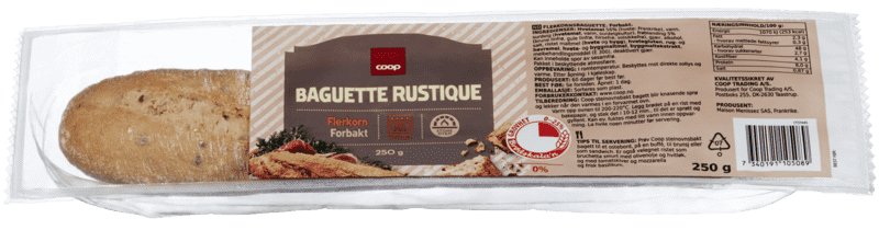 Coop Steinovnsbakt Grov Baguette 250g