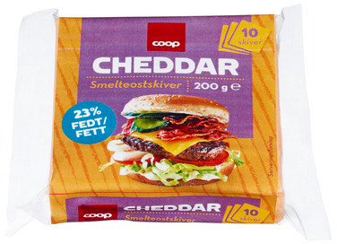 Processed Cheese Cheddar, 10 Slices