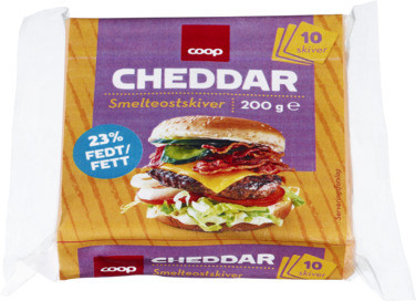 Processed Cheese Cheddar, 10 Slices