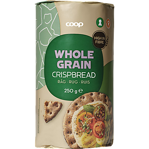 Knekkebrød Rug 250g Coop
