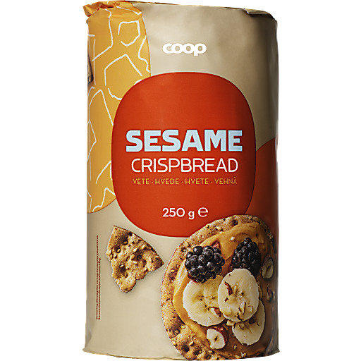 Knekkebrød Sesam 250g Coop