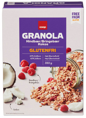 Glutenfree Granola, Raspberry And Coconut