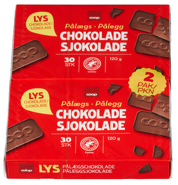 Chocolate Slices, Milk 2x120g