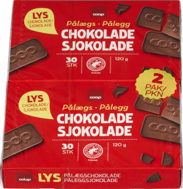 Chocolate Slices, Milk 2x120g